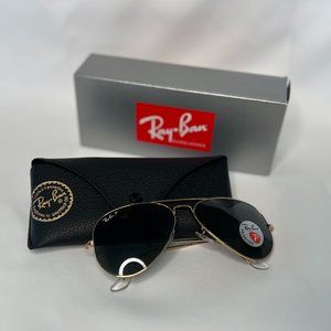 Polarized Ray Ban Aviator Sunglasses